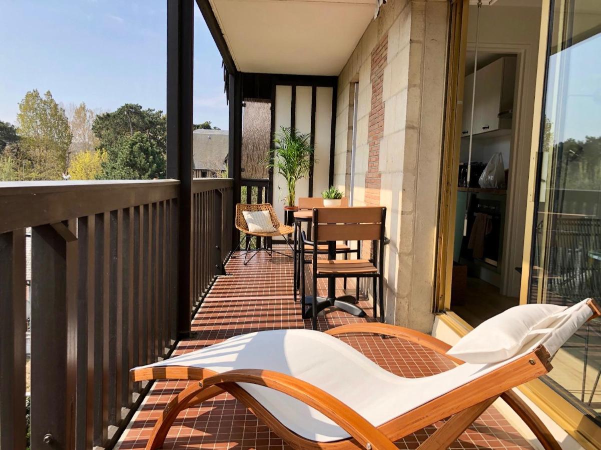 Beau Studio Terrasse Vue Jardin - A 2 Pas De La Mer Deauville Bagian luar foto